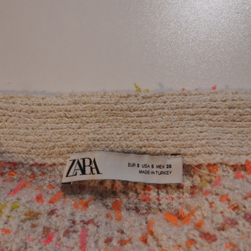 Zara Tweed Pattern Mini Skirt